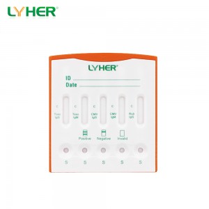 ToRCH Rubella/CMV/Toxo/HSV IgG Combo Rapid Test Device (Serum/Plasma)